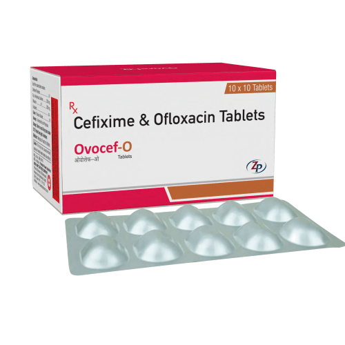 Ovocef-o Cefixime 200mg + Ofloxacin 200mg Tablet (Alu-alu) by Zamixo Pharmaceuticals